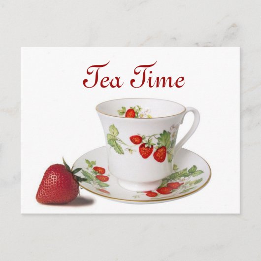 Tea Time briefkaart (Voorkant)