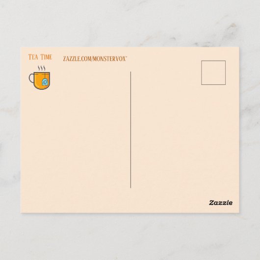 Tea Time Briefkaart (Achterkant)