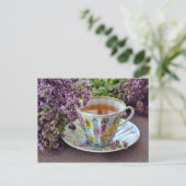 Tea time Carte postale de la salle de thé pour le (Debout devant)