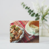 Tea time Carte postale de la salle de thé pour le  (Debout devant)