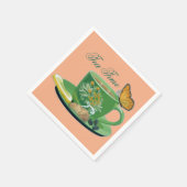 Tea Time Cup & Saucer Napkins Servetten (Hoek)