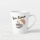 Tea time Cup, theetheekthee accessoires theefeestj Latte Mok (Rechts)
