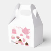 Tea Time Favor Box Bedankdoosjes (Voorkant Zijde)