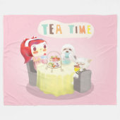 Tea Time Fleece Deken (Voorkant (Horizontaal))