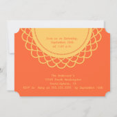 Tea Time Girl Anniversaire Fête Photo Invitation (Dos)