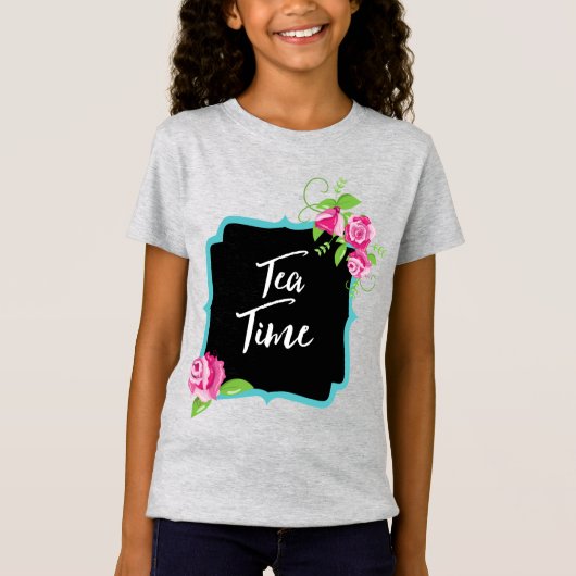 Tea Time Girls' Fine T-Shirt (Devant)