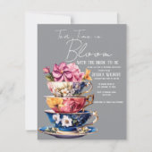 Tea Time in Bloom Bridal Shower Invitation (Devant)