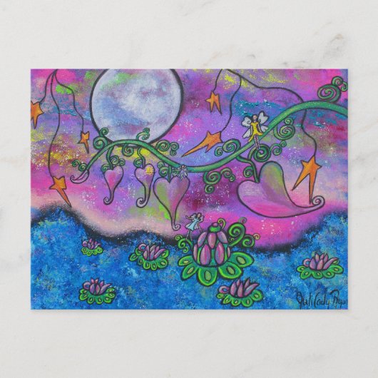 Tea Time in Paradise Fairies Carte postale (Devant)