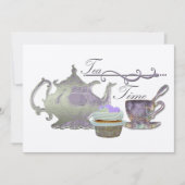 Tea Time Invitation Kaart (Voorkant)