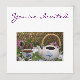 Tea Time Invitation Kaart
