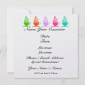 Tea Time Invitations de fête irrésistible (Dos)