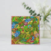 Tea Time Invitations de fête irrésistible (Debout devant)