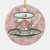 Tea Time Keramisch Ornament (Voorkant)