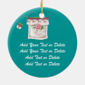 Tea Time Keramisch Ornament (Achterkant)