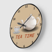 Tea Time Kitchen Clock Grote Klok (Hoek)
