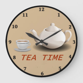 Tea Time Kitchen Clock Grote Klok