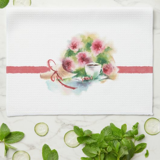 Tea Time Kitchen Towel Theedoek (Gevouwen)
