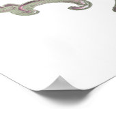 Tea time lilas théière, thé et cupcake Poster (Coin)