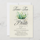 Tea Time Lily van Valley Elegant Chic Vrijgezellen Kaart (Voorkant)