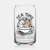 Tea Time Meow Time - Cute Cat and Tea Design (Verso)