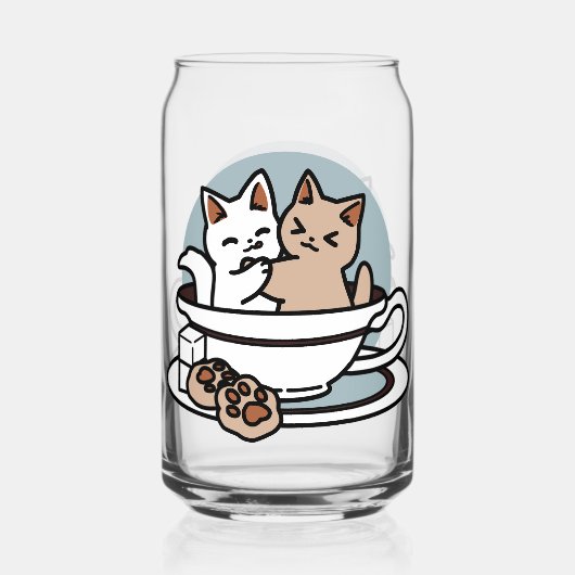 Tea Time Meow Time - Cute Cat and Tea Design (Verso)
