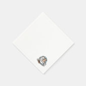 Tea Time Meow Time - Schattige kat en thee ontwerp Servet (Hoek)