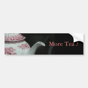 Tea Time met Engelse theeblaadje S Bumpersticker