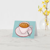 Tea Time Note Card Kaart (Gele Bloem)