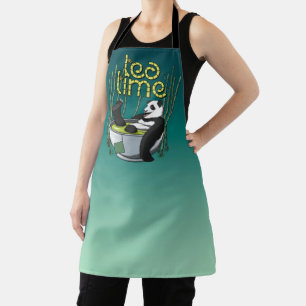 Tea Time Panda Schort