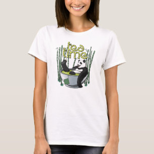 Tea Time Panda T-shirt
