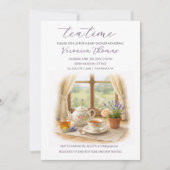 Tea Time Party Sweet Baby Shower Invitation (Devant)
