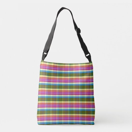 Tea Time Plaid TFT Crossbody Tas (Achterkant)