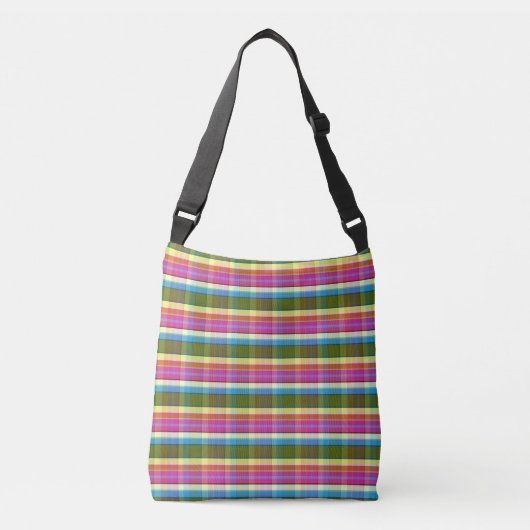 Tea Time Plaid TFT Crossbody Tas (Voorkant)