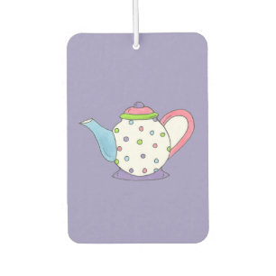 Tea Time Polka Dot Teapot Tea Party Teaparty Luchtverfrisser
