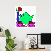 Tea Time Poster (Thuiskantoor)