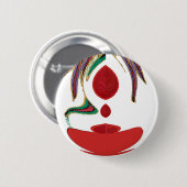 Tea Time Red Tea.png Ronde Button 5,7 Cm (Voorkant /achterkant)