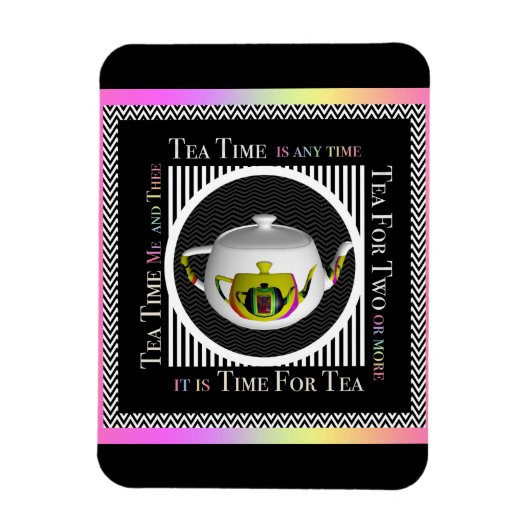 Tea Time Refrigerator Magneet (Verticaal)