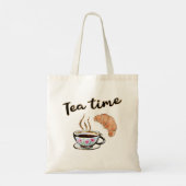 Tea time Sac fourre-tout, thé fête cadeau idée, dé (Dos)