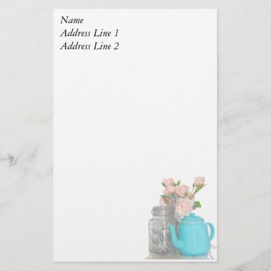 Tea Time Stationery Briefpapier (Voorkant)