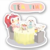 Tea Time Sticker (Voorkant)