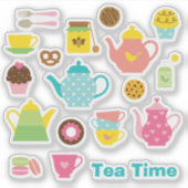 Tea Time Sticker Sheet (Voorkant)