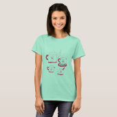 Tea Time T-shirt de base pour femmes (Devant entier)