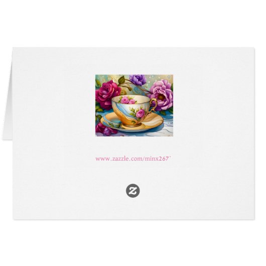 Tea Time - Tea Cup Art (Dos Horizontal)