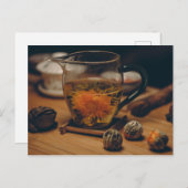 Tea time Tea cup briefkaart voor postkruising (Voorkant / Achterkant)