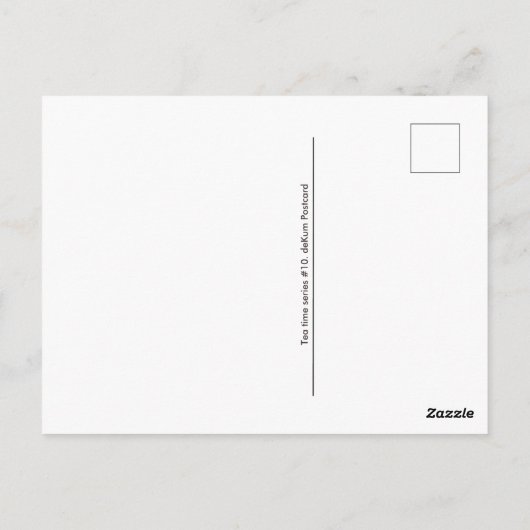 Tea time Tea cup briefkaart voor postkruising (Achterkant)