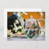 Tea time Tea cup briefkaart voor postkruising (Voorkant / Achterkant)