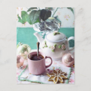 Tea time Tea cup carte postale pour le post-croise