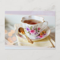 Tea time Tea cup carte postale pour le post-croise