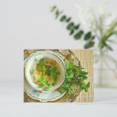 Tea time Tea cup carte postale pour le post-croise (Debout devant)
