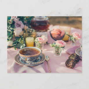 Tea time Tea cup carte postale pour le post-croise